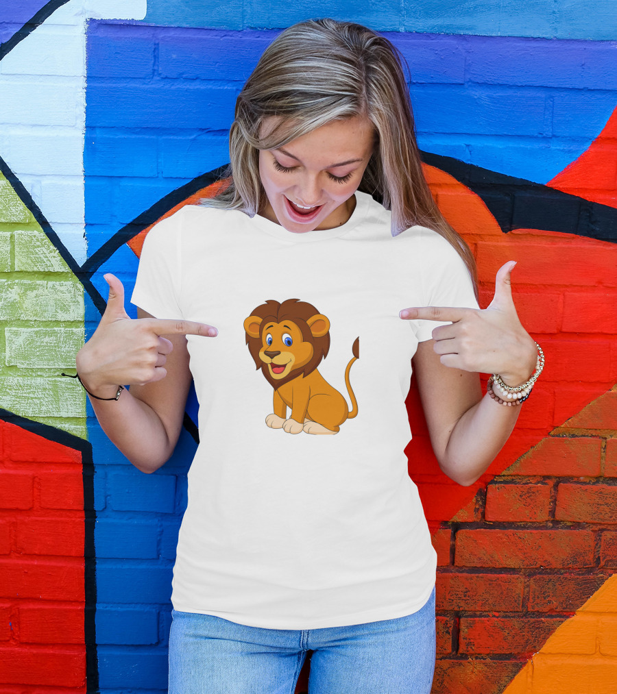 Seven Lions Cartoon Lion T-Shirt