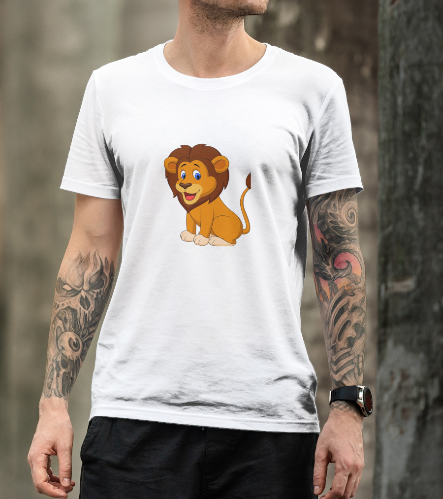 Seven Lions Cartoon Lion T-Shirt
