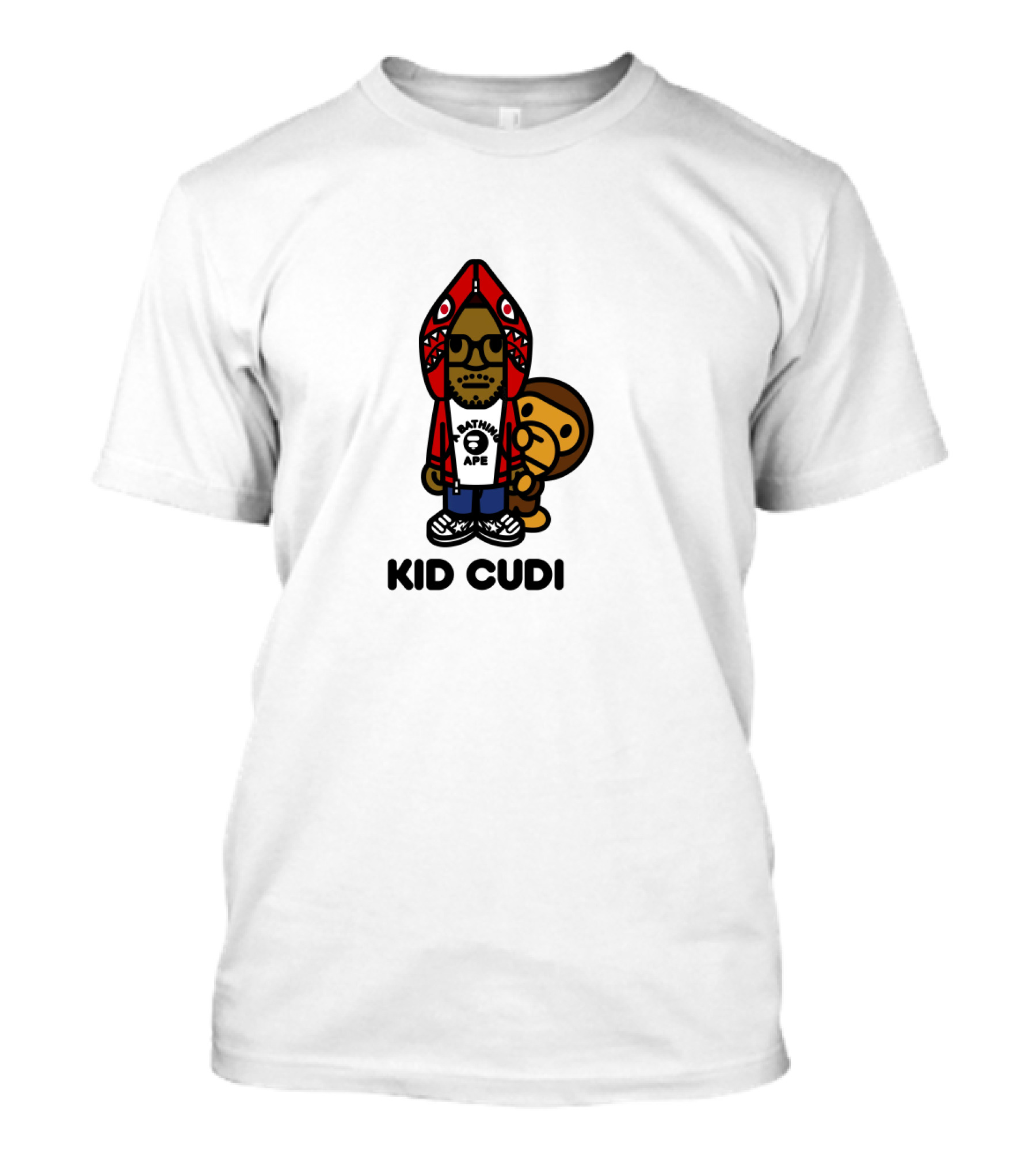 KID CUDI BATHING APE BABY MILO CHARACTER T-Shirt