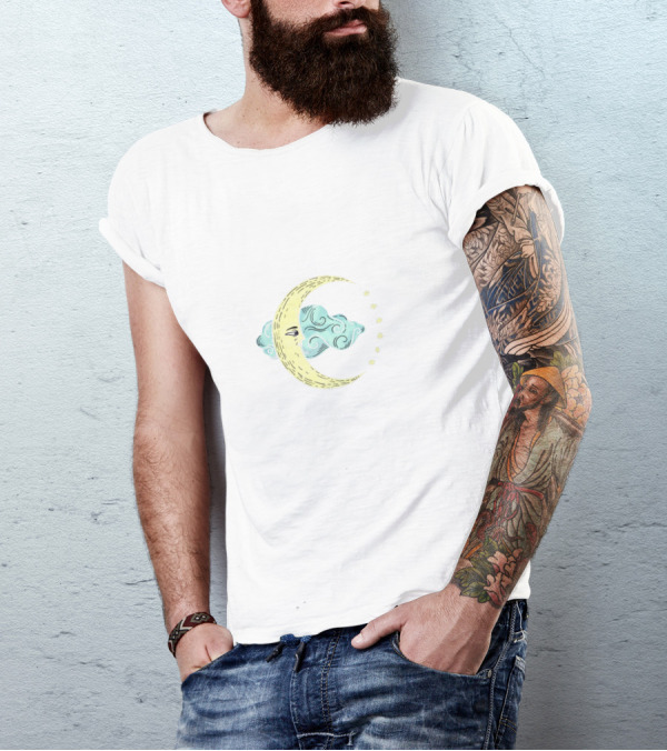 Neck Deep Celestial Moon And Stars T-Shirt