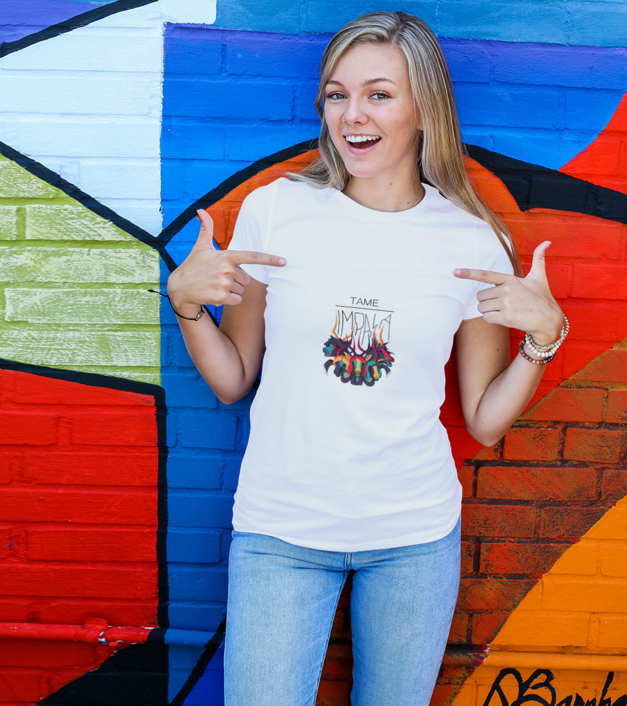 Tame Impala Colorful Abstract Impala Heads T-Shirt