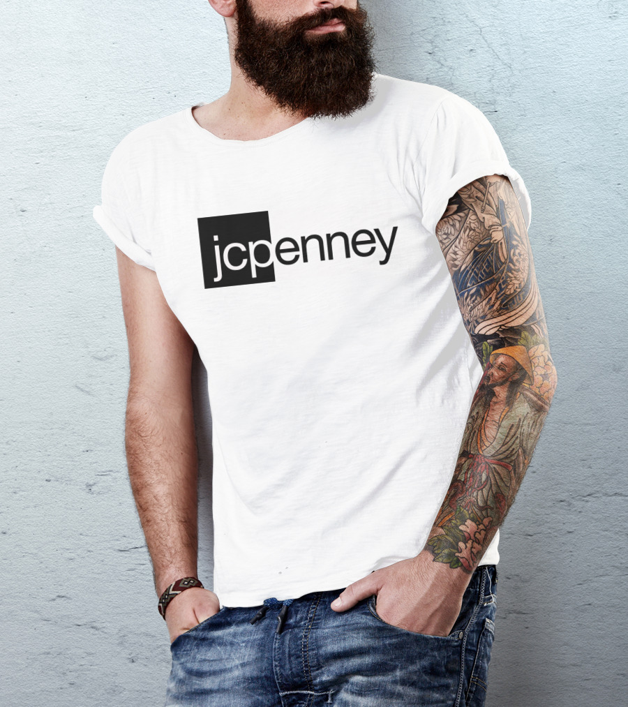 JCPenney Black And White Modern T-Shirt