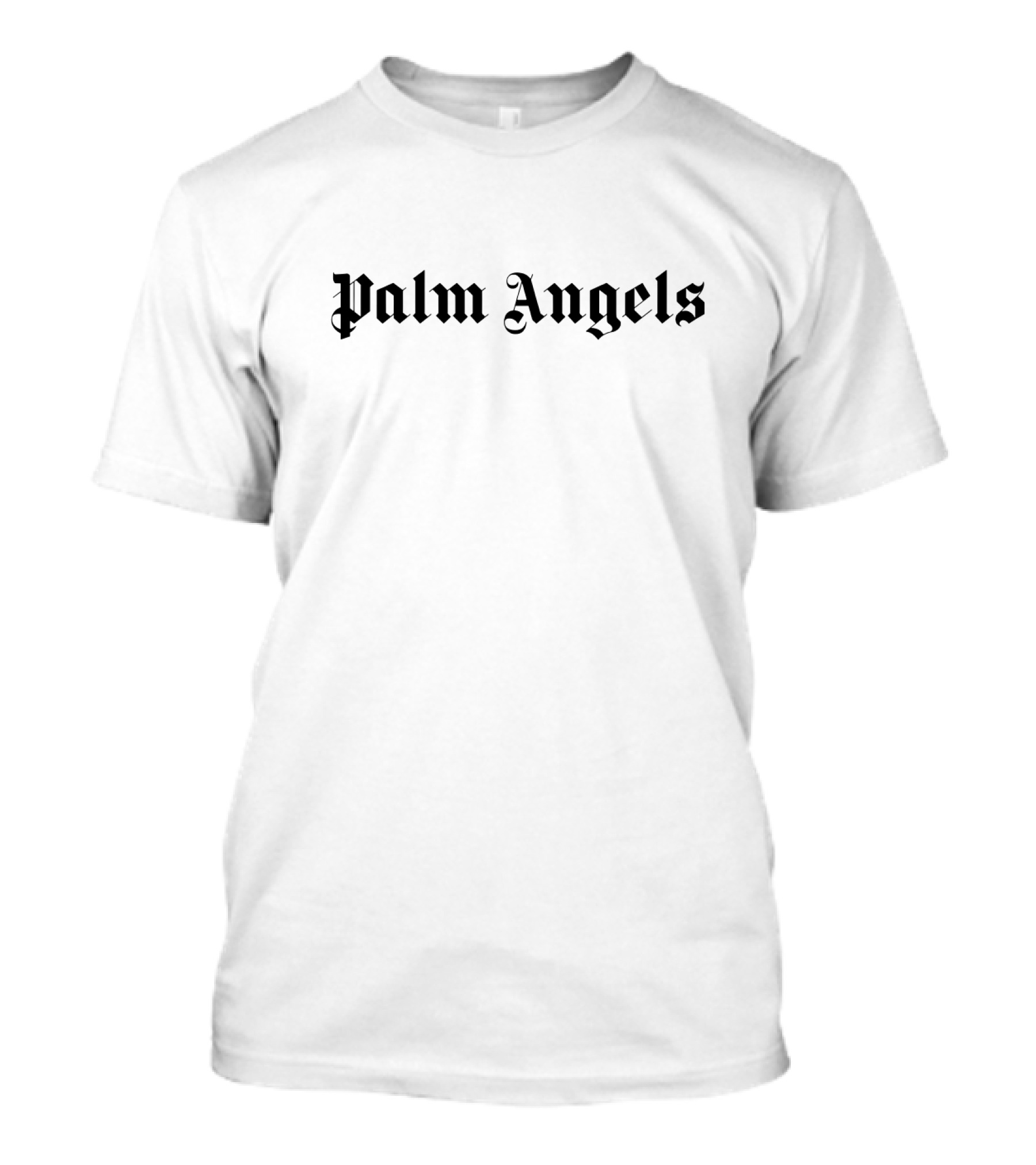 Palm Angels Logo Gothic Font T-Shirt