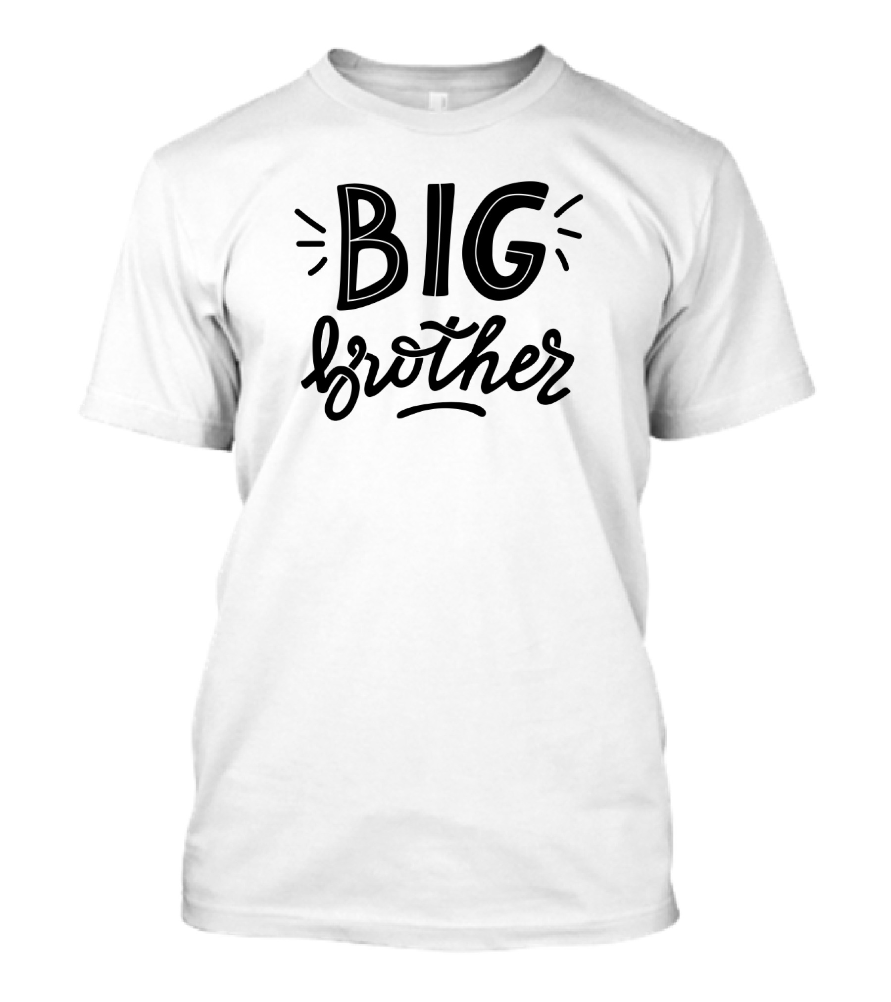 BIG Brother Fun Typography Styles T-Shirt