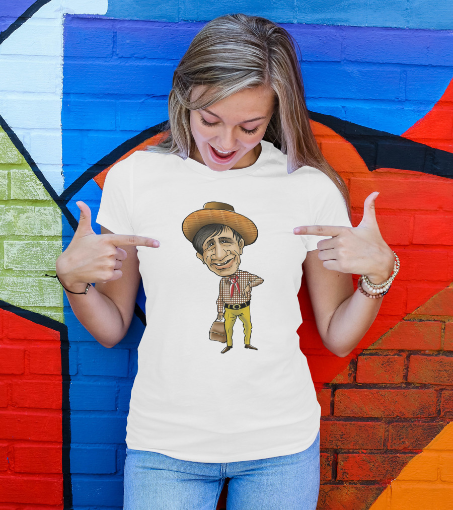 Dev Anand Caricature Cowboy T-Shirt