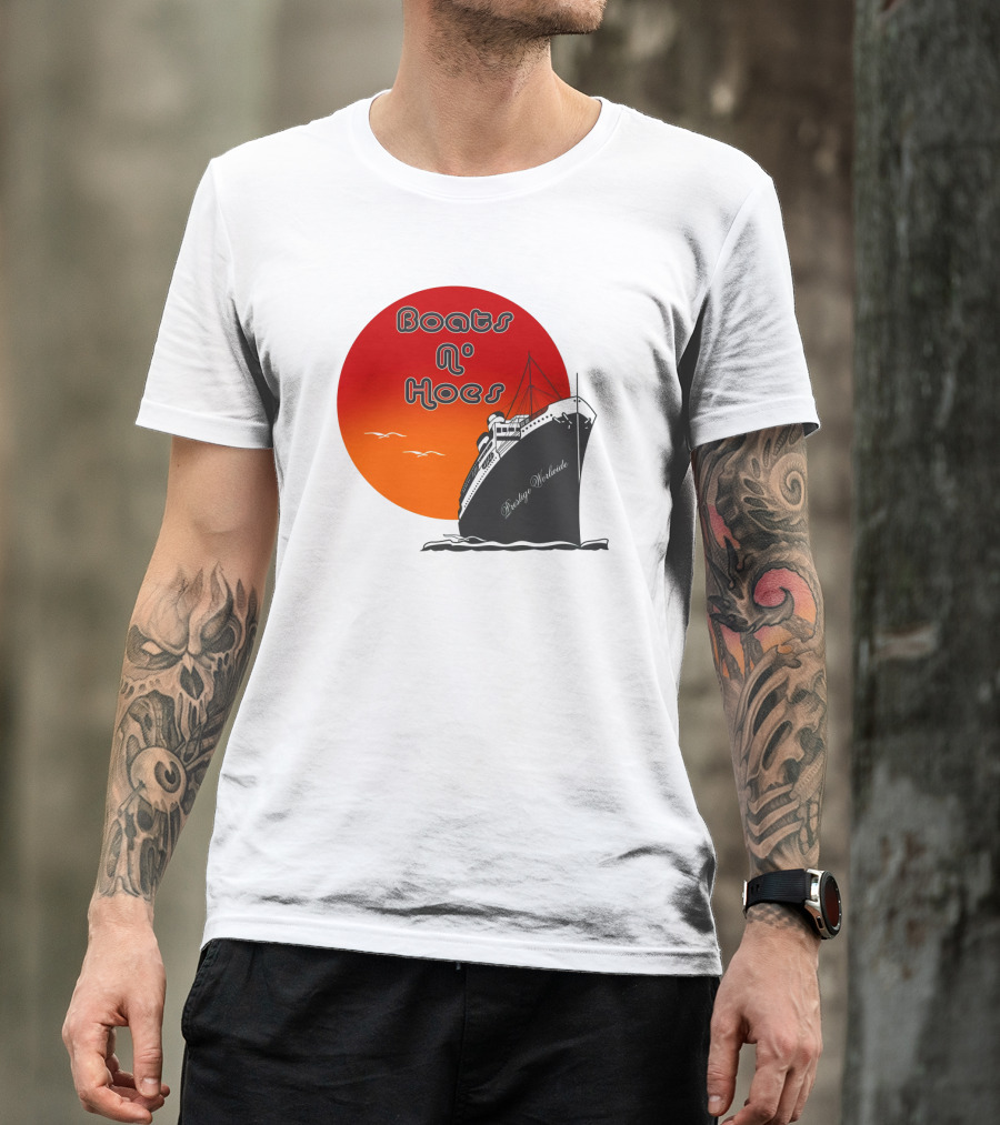 Boats N' Hoes Prestige Worldwide Step Brothers Sun Cruise T-Shirt