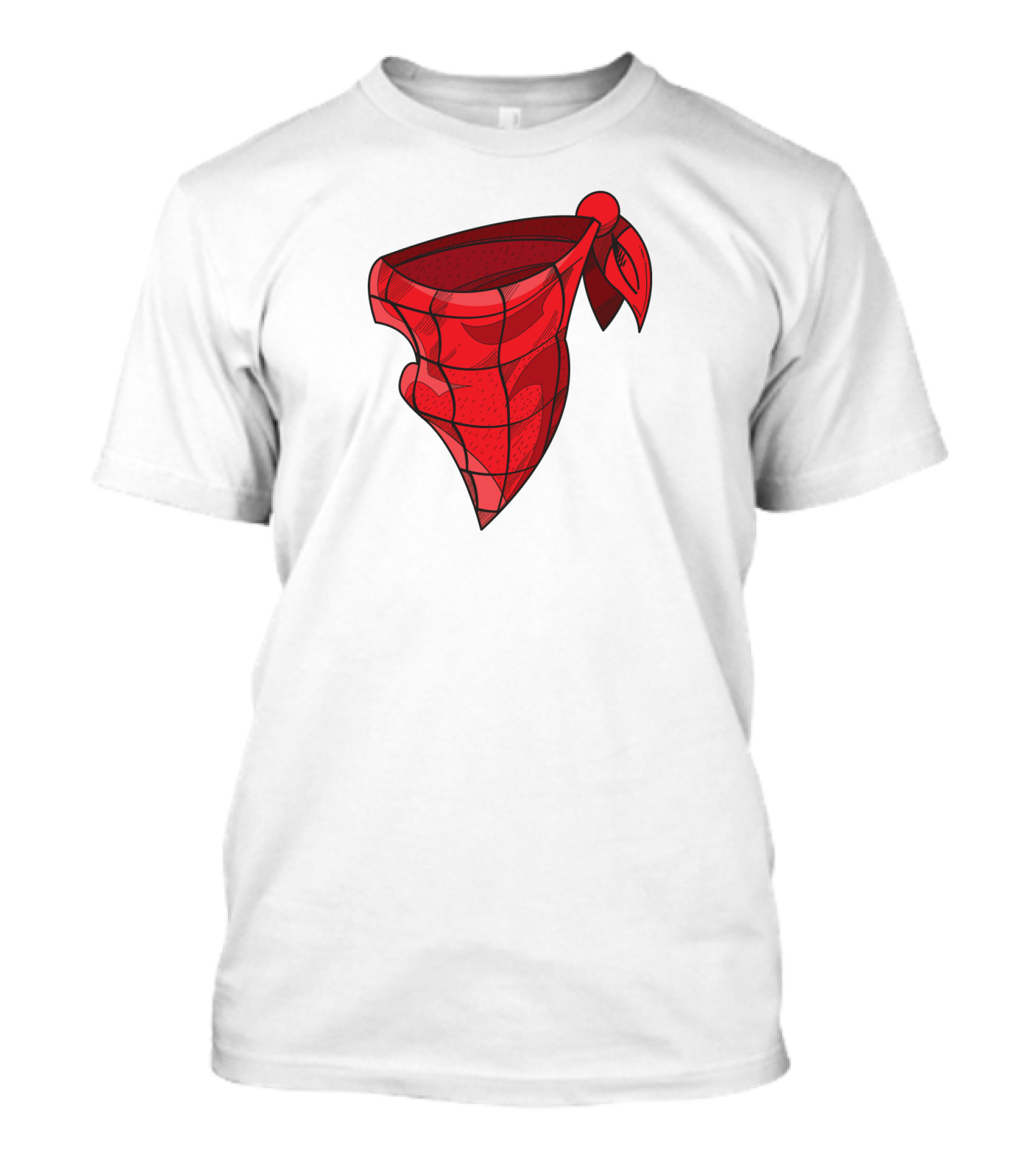 Bandana Paisley Red Scarf T-Shirt