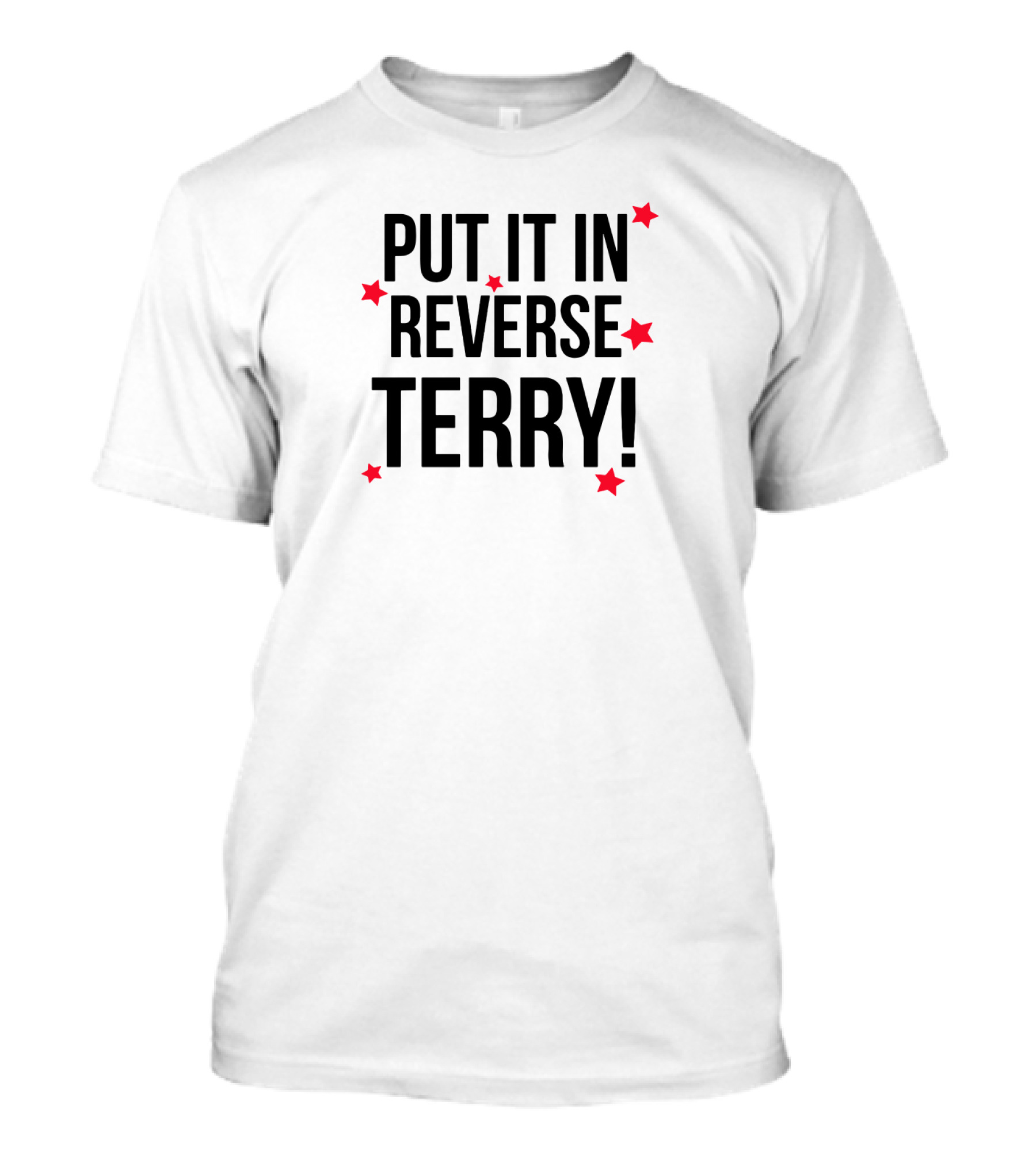 Put It In Reverse Terry Red Stars T-Shirt