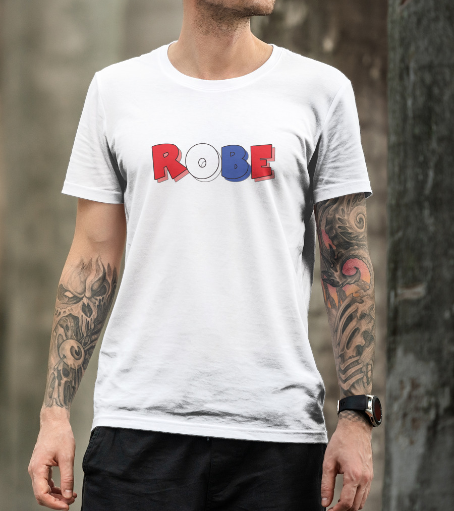 ROBE Red White Blue Bold Letters T-Shirt