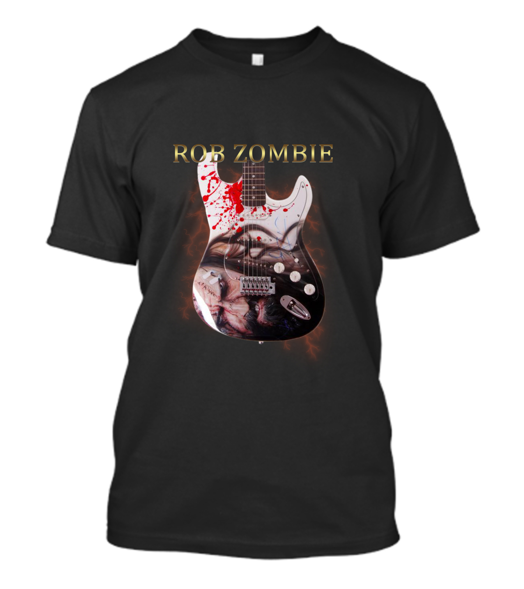 Rob Zombie Bloody Electric Guitar T-Shirt