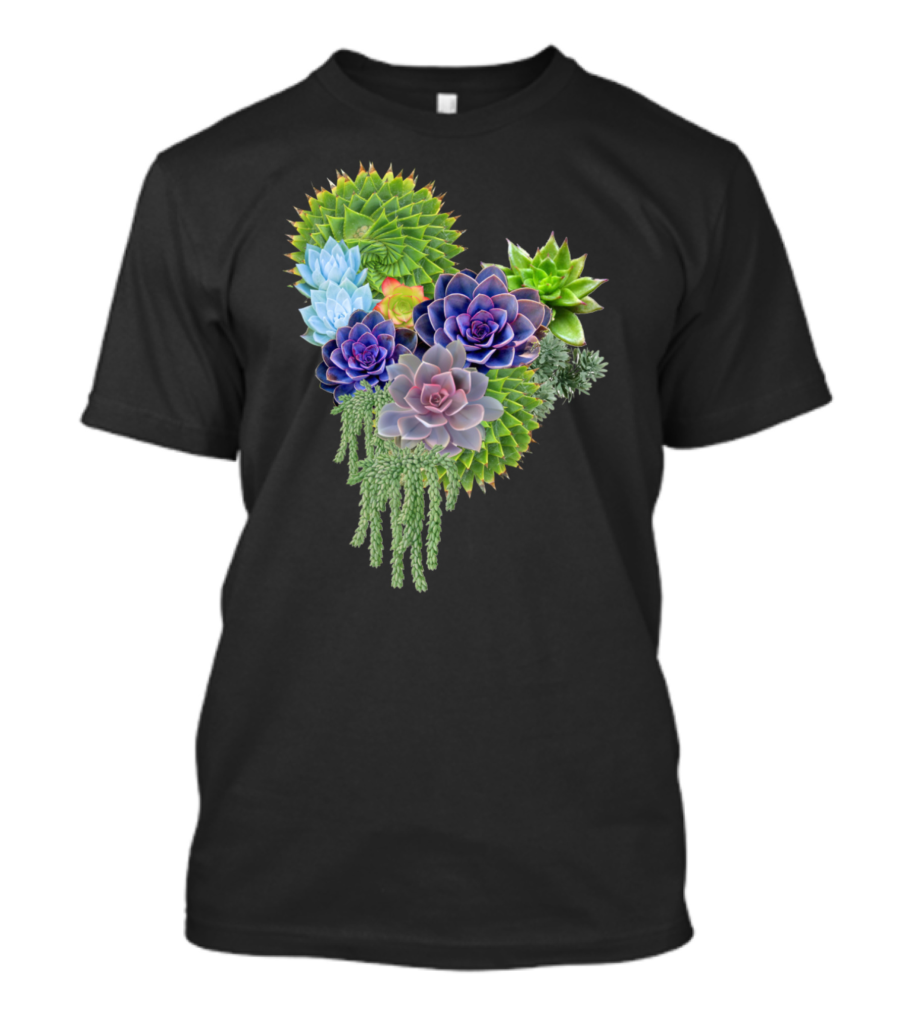 Succulent Story Vibrant Cactus Floral Arrangement T-Shirt