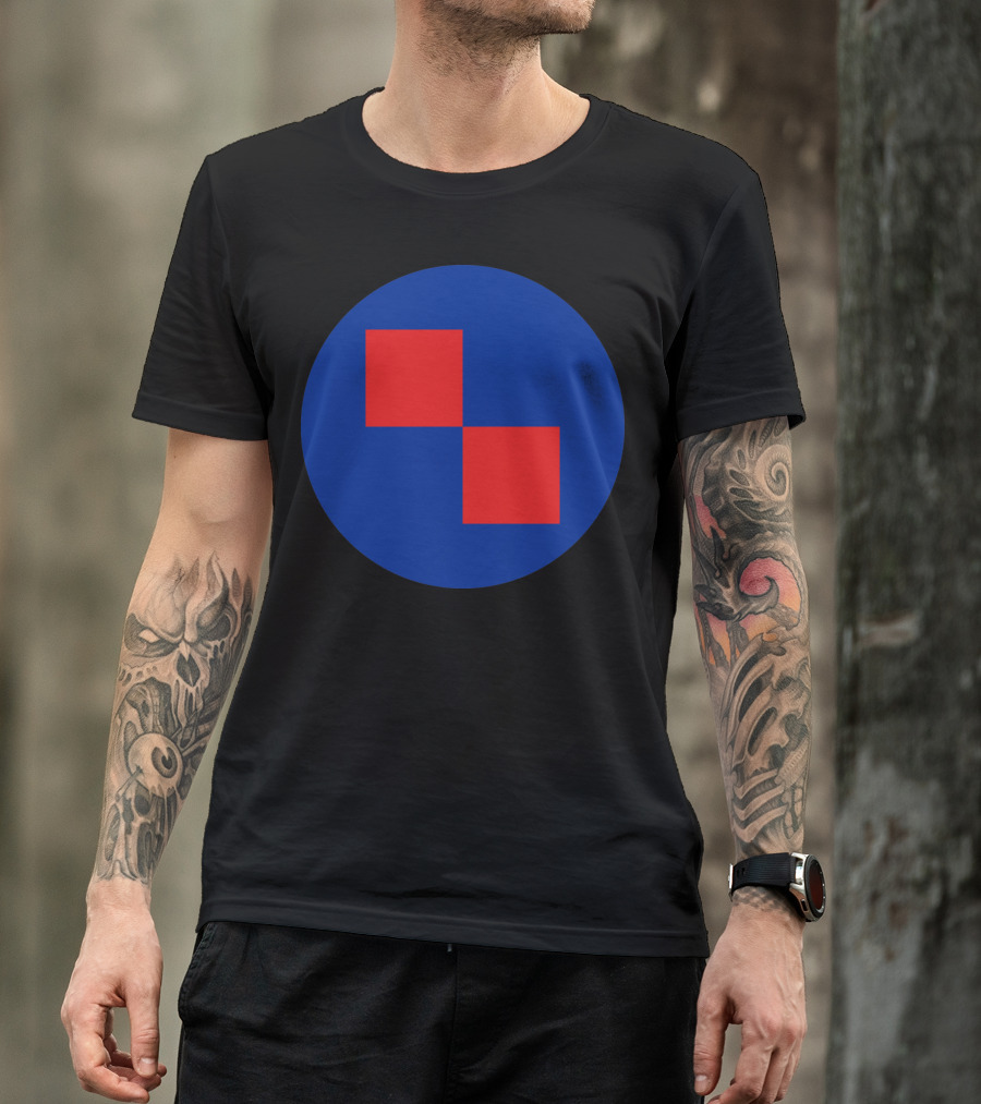 Croatia Country Roundel Red Squares On Blue Circle T-Shirt