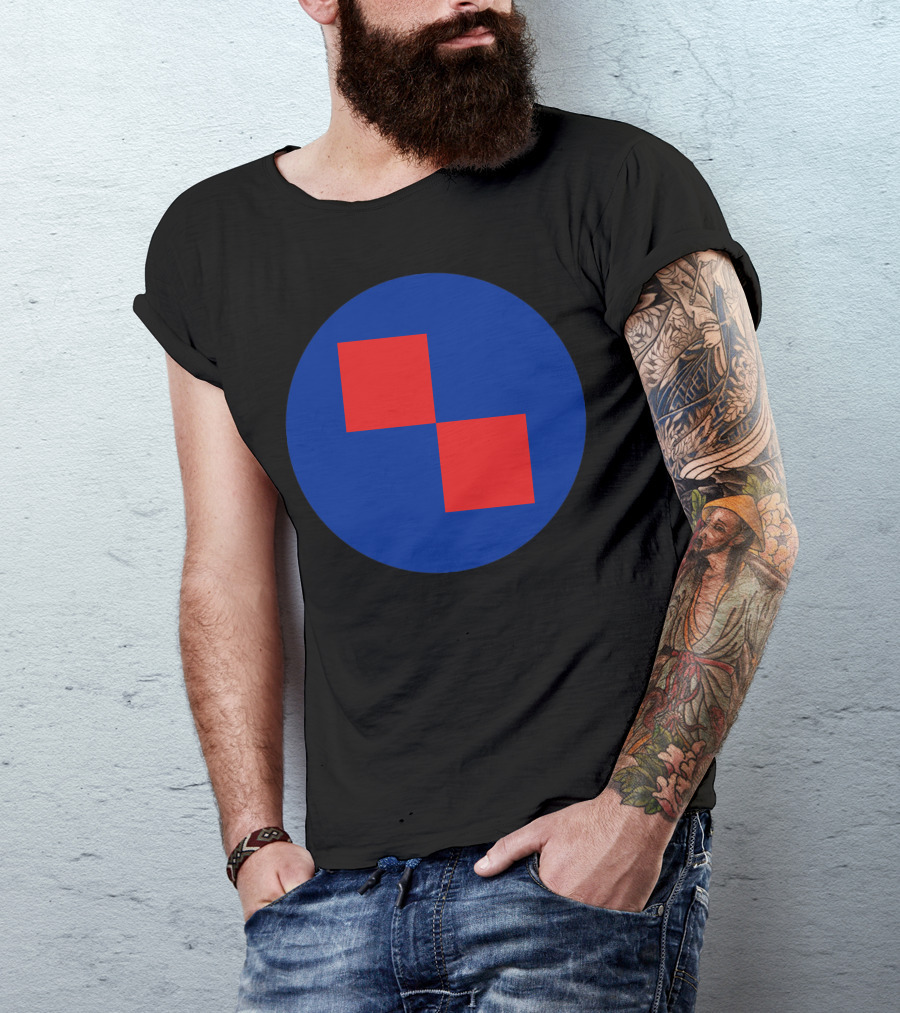 Croatia Country Roundel Red Squares On Blue Circle T-Shirt