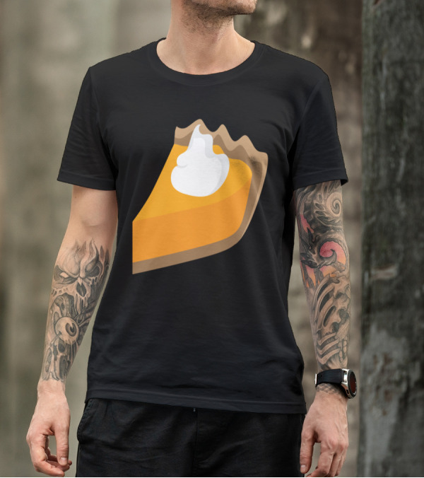 Slice Of Pumpkin Pie With Creamy Dollop On Top T-Shirt