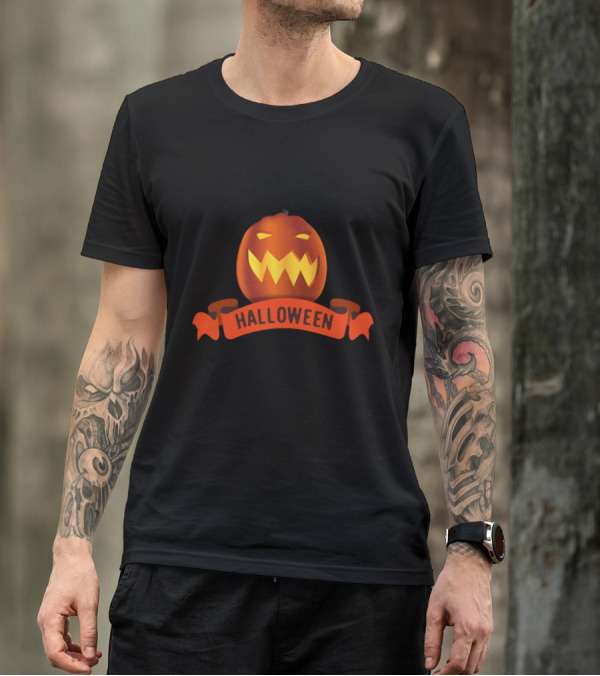 Halloween Pumpkin Colorful Jack-O’-Lantern With Bright Orange Glow T-Shirt