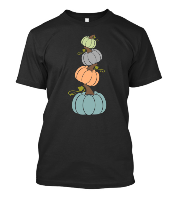 Stacked Colorful Pumpkins T-Shirt