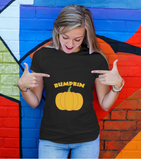Pumpkin Bumpkin Bold Autumn Harvest Humor T-Shirt