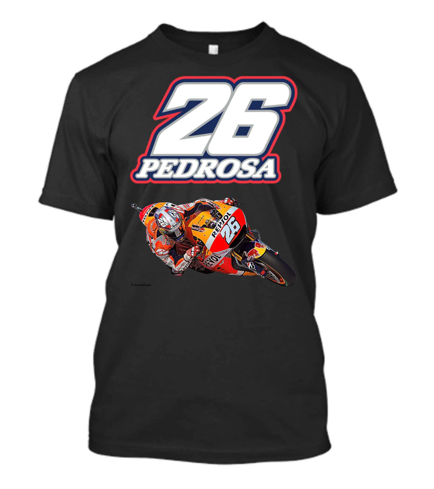 26 Pedrosa Motorcycle Racing Repsol Honda Red Bull T-Shirt