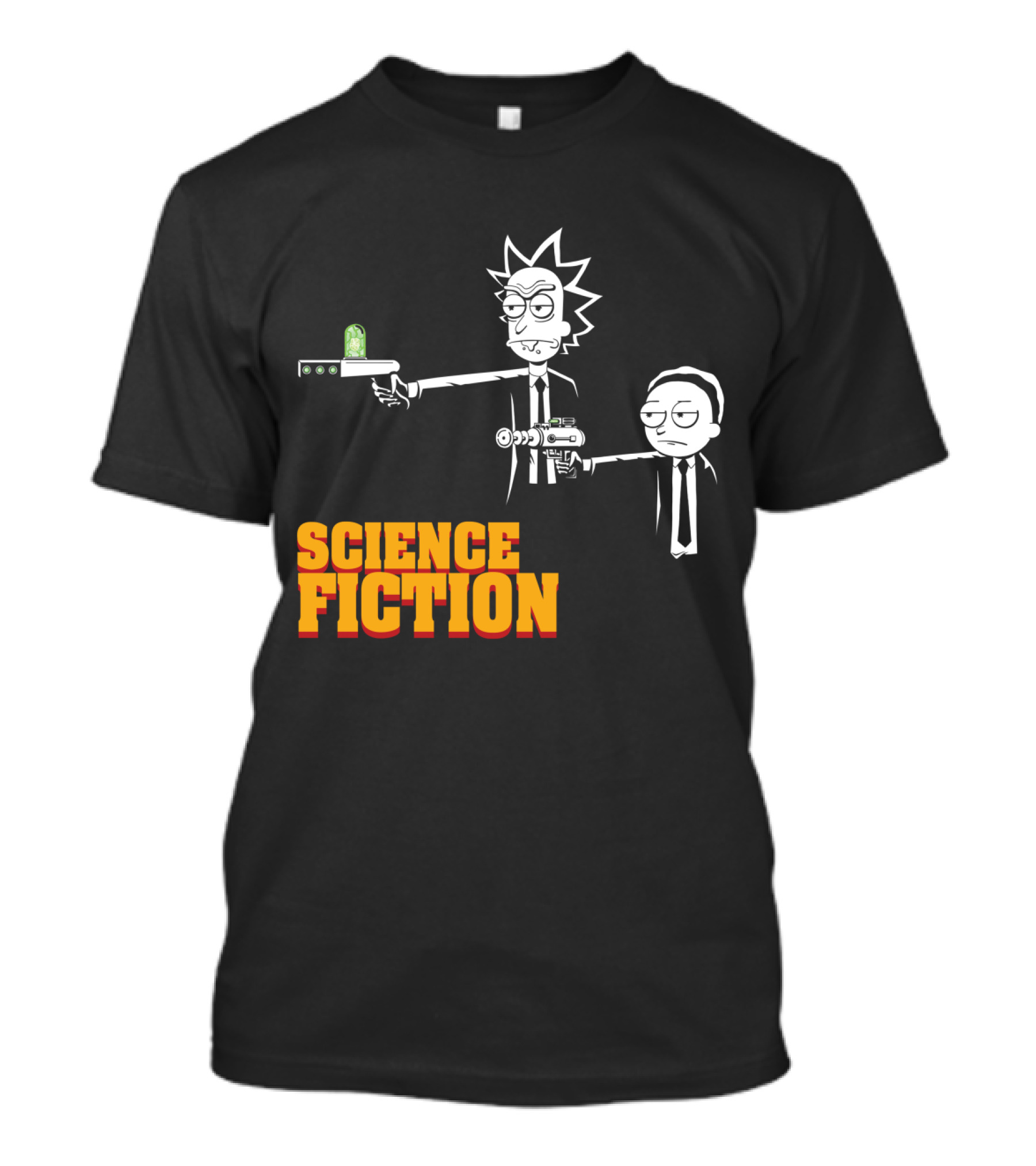 Science Fiction Rick And Morty Pulp Fiction T-Shirt