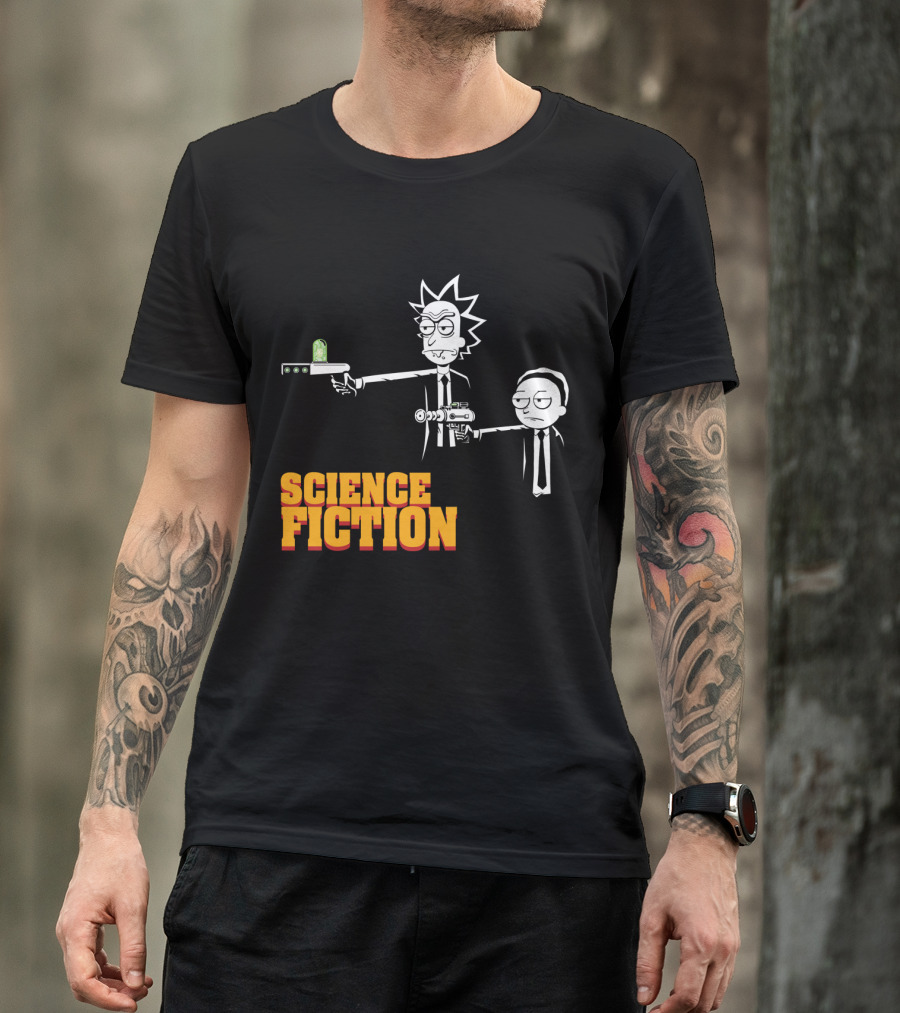 Science Fiction Rick And Morty Pulp Fiction T-Shirt