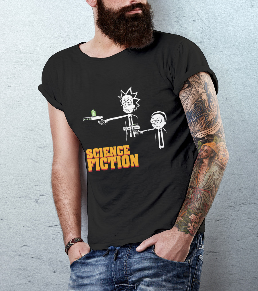 Science Fiction Rick And Morty Pulp Fiction T-Shirt