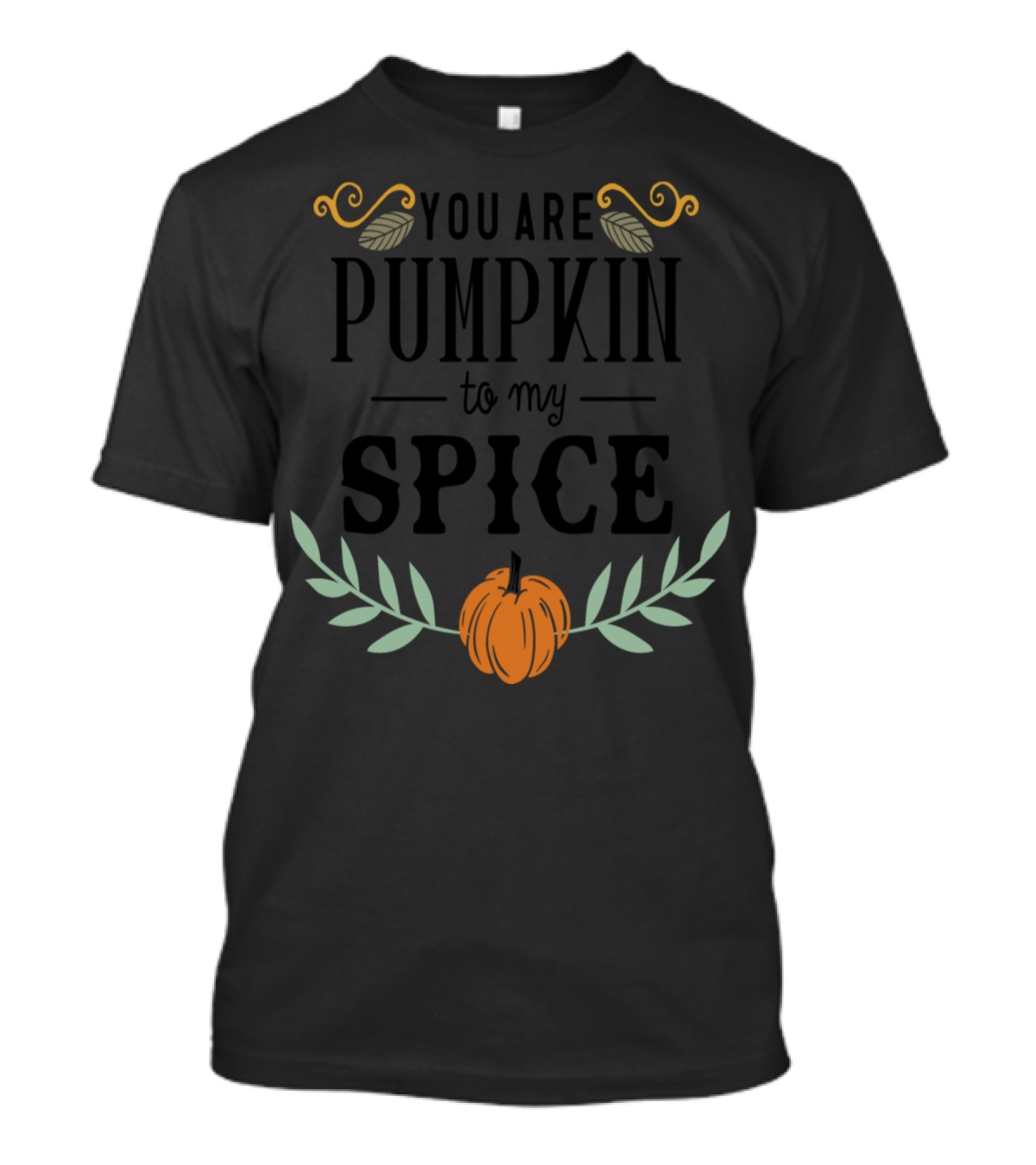 You Are Pumpkin To My Spice Autumn Leaves And Pumpkin T-Shirt