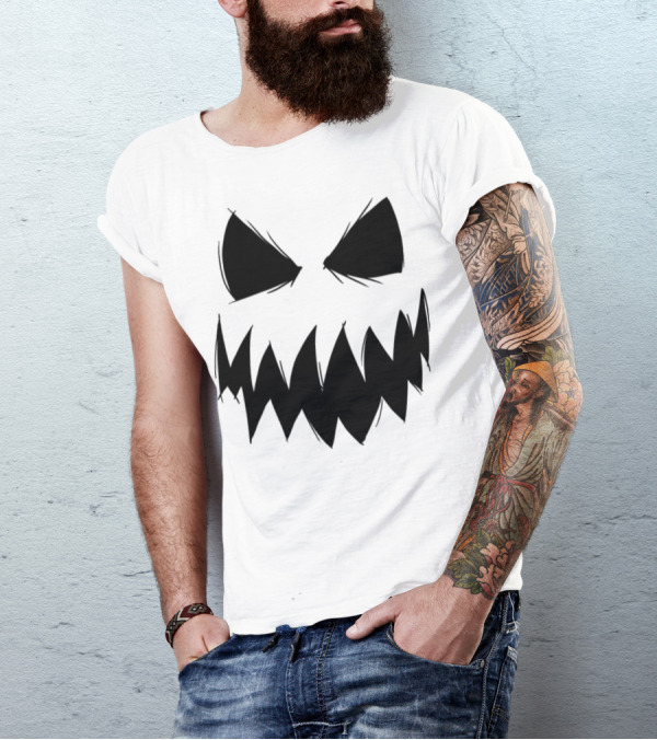 Halloween Pumpkin Jack-O'-Lantern Grinning Smile T-Shirt
