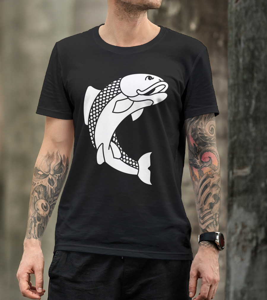 Japanese Folk Koi Carp Fish Asian T-Shirt