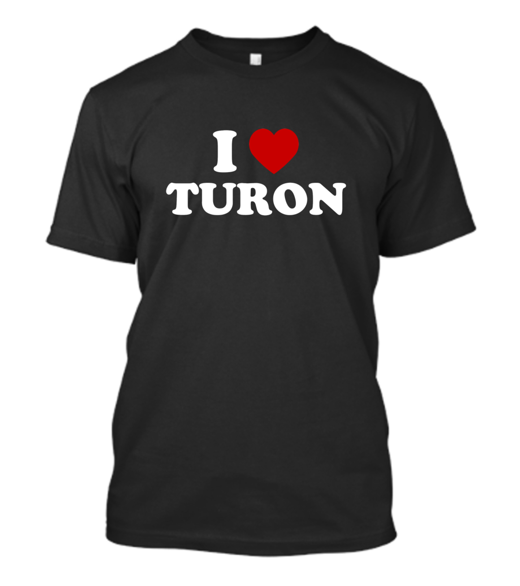 I Heart Turon Classic Design With Red Love T-Shirt