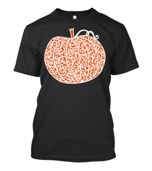 Filigree Pumpkin Intricate Papercut T-Shirt