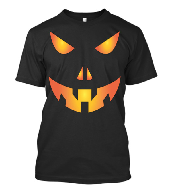 Jack-O'-Lantern Angry Face Pumpkin Halloween T-Shirt