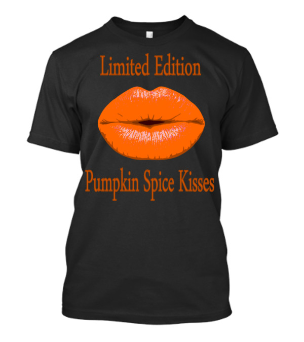 Pumpkin Spice Kisses Orange Lips T-Shirt