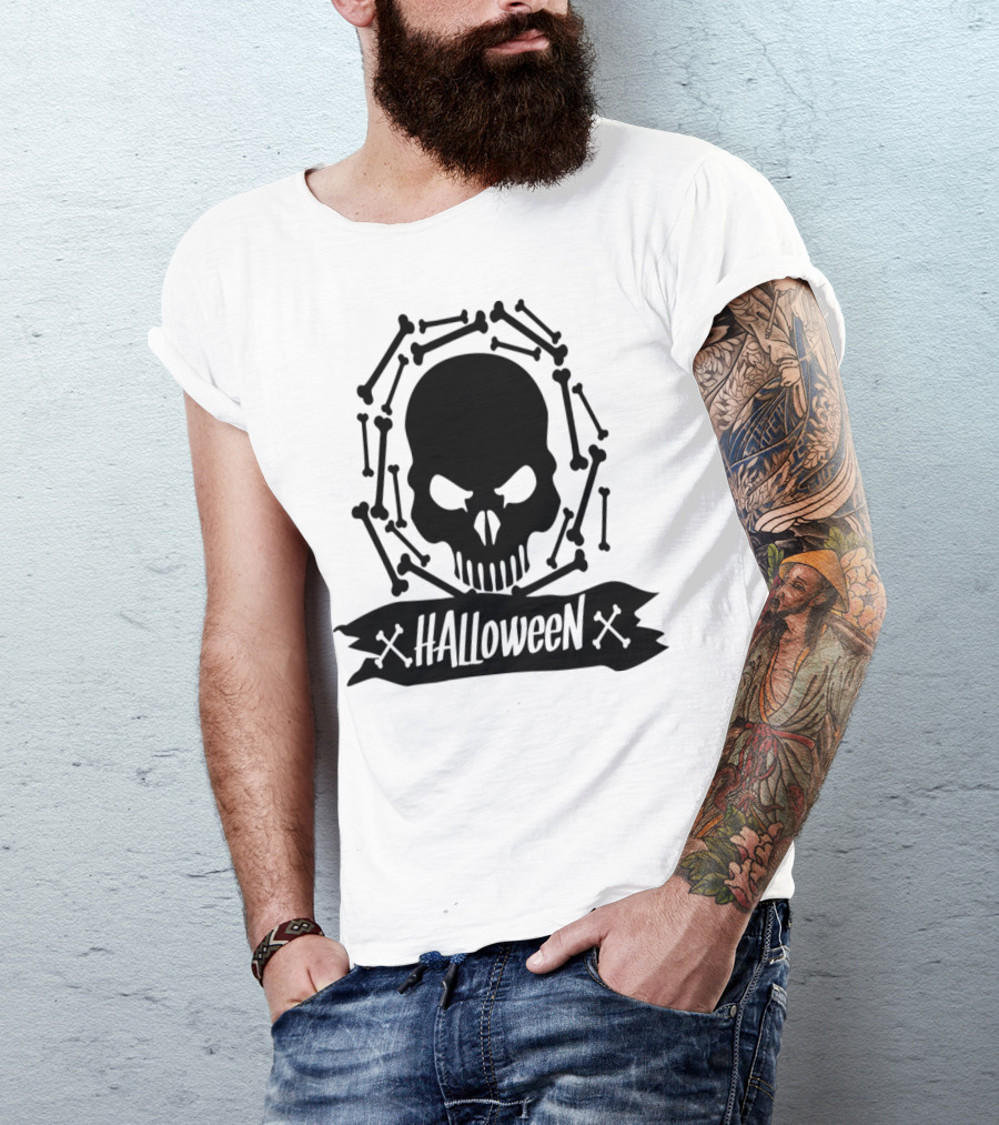 Halloween Skull Bones T-Shirt