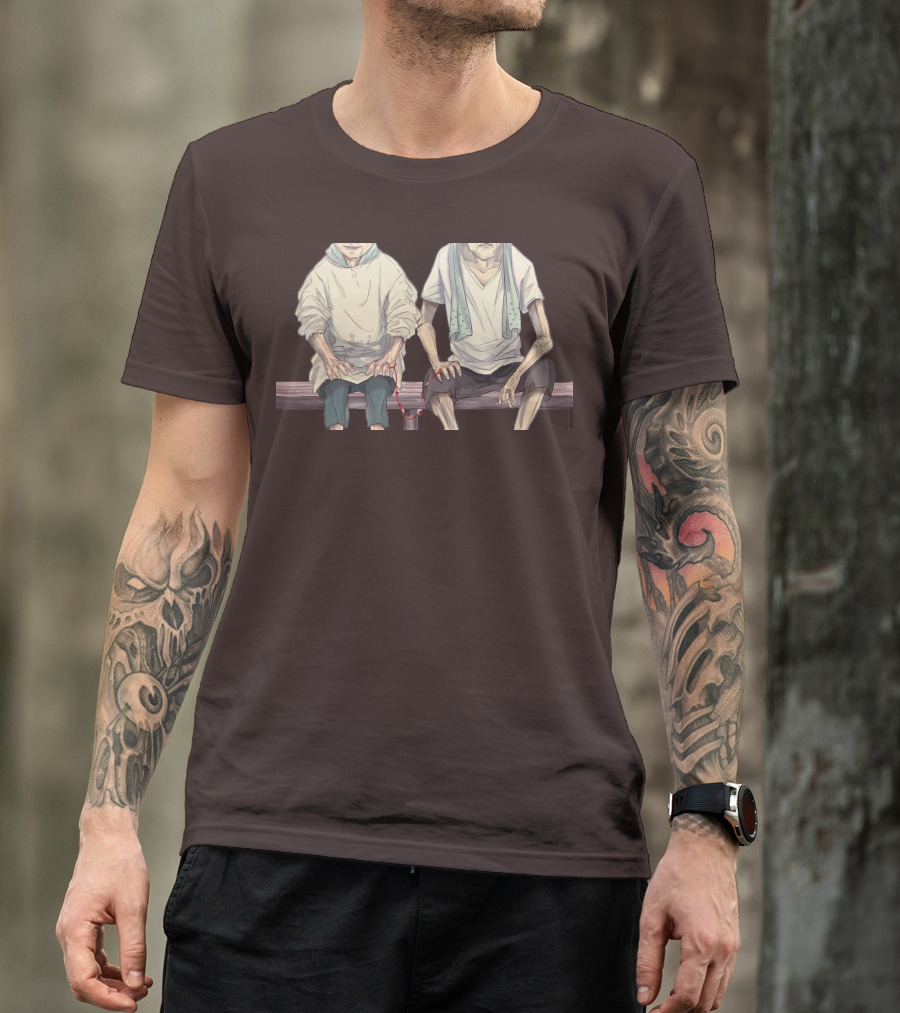 Grow Old With You Elderly Couple Sitting Together T-Shirt