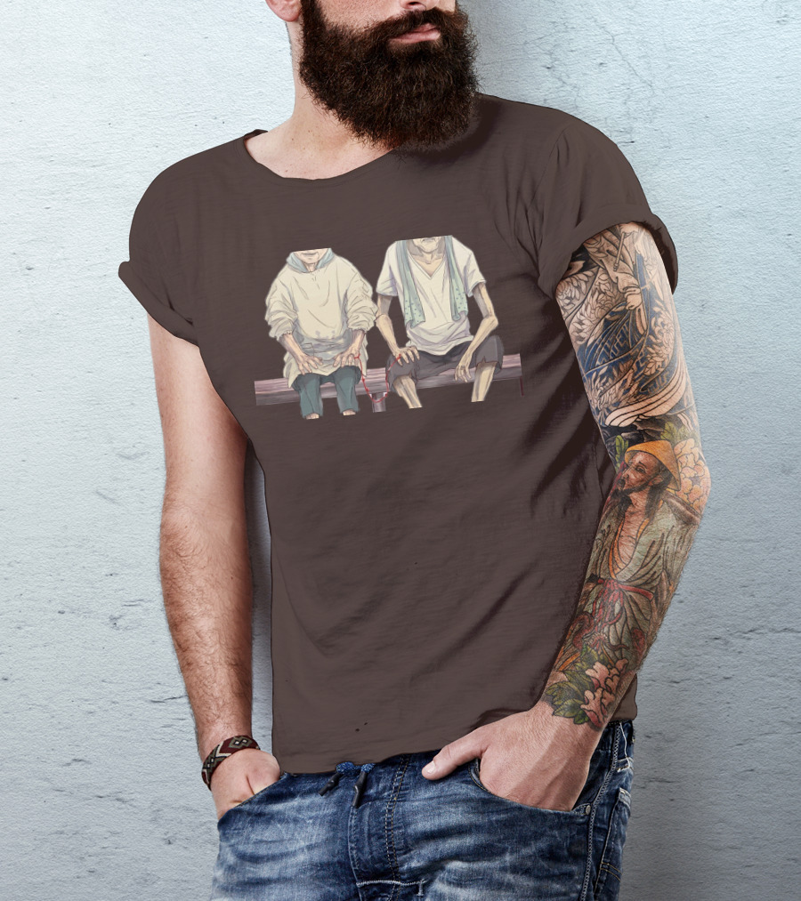 Grow Old With You Elderly Couple Sitting Together T-Shirt
