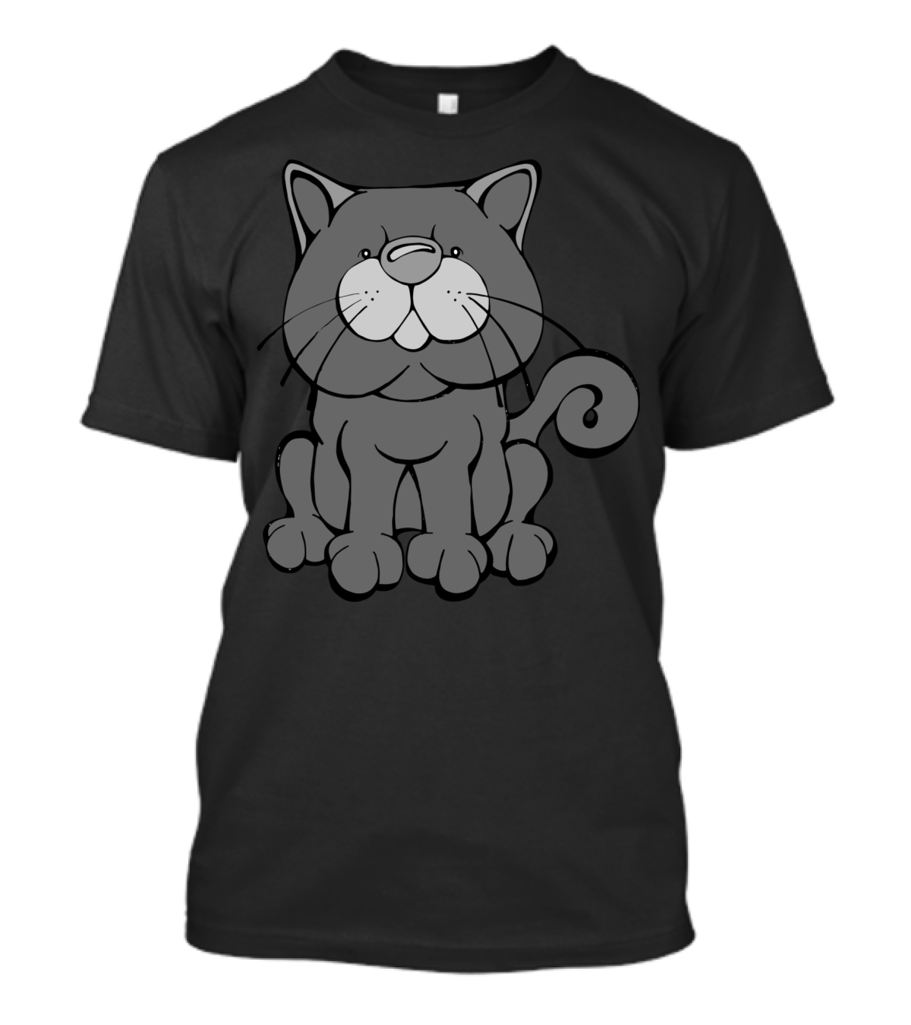 British Shorthair Cartoon Cat T-Shirt