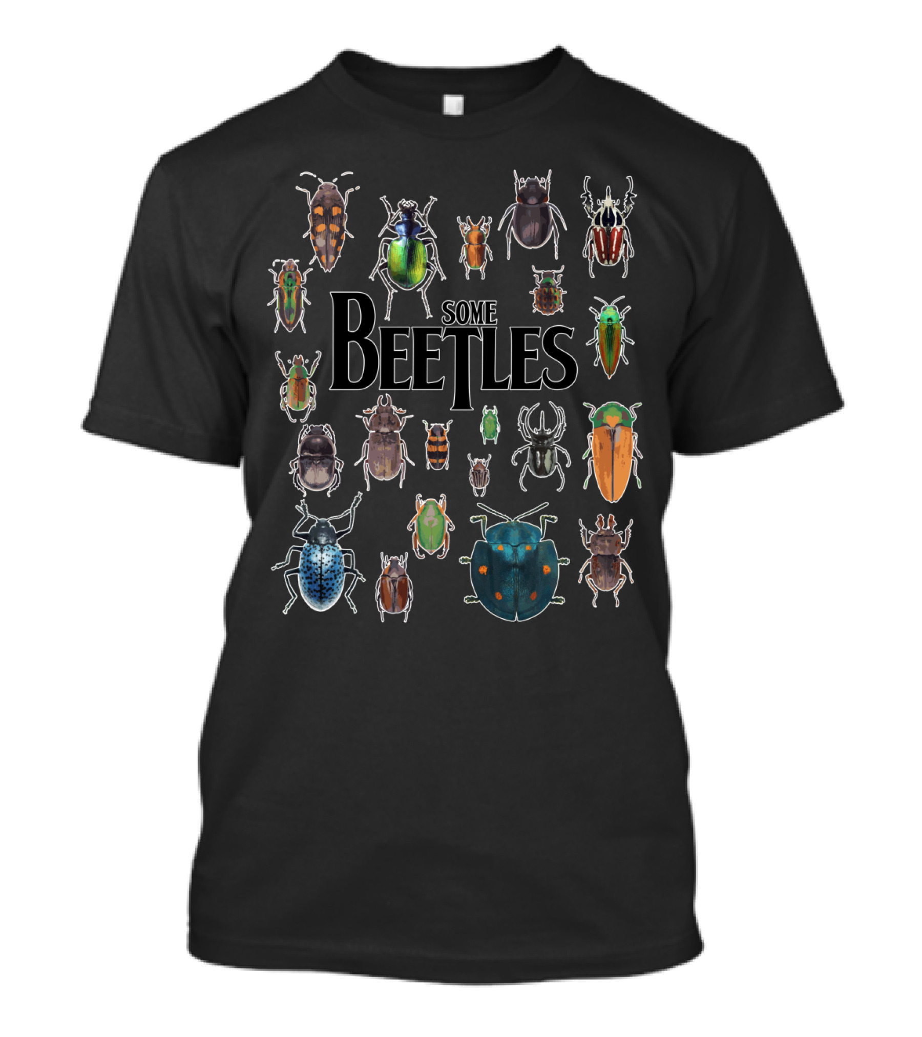 Some Beetles Collection Featuring Diverse Colorful Beetle Species T-Shirt
