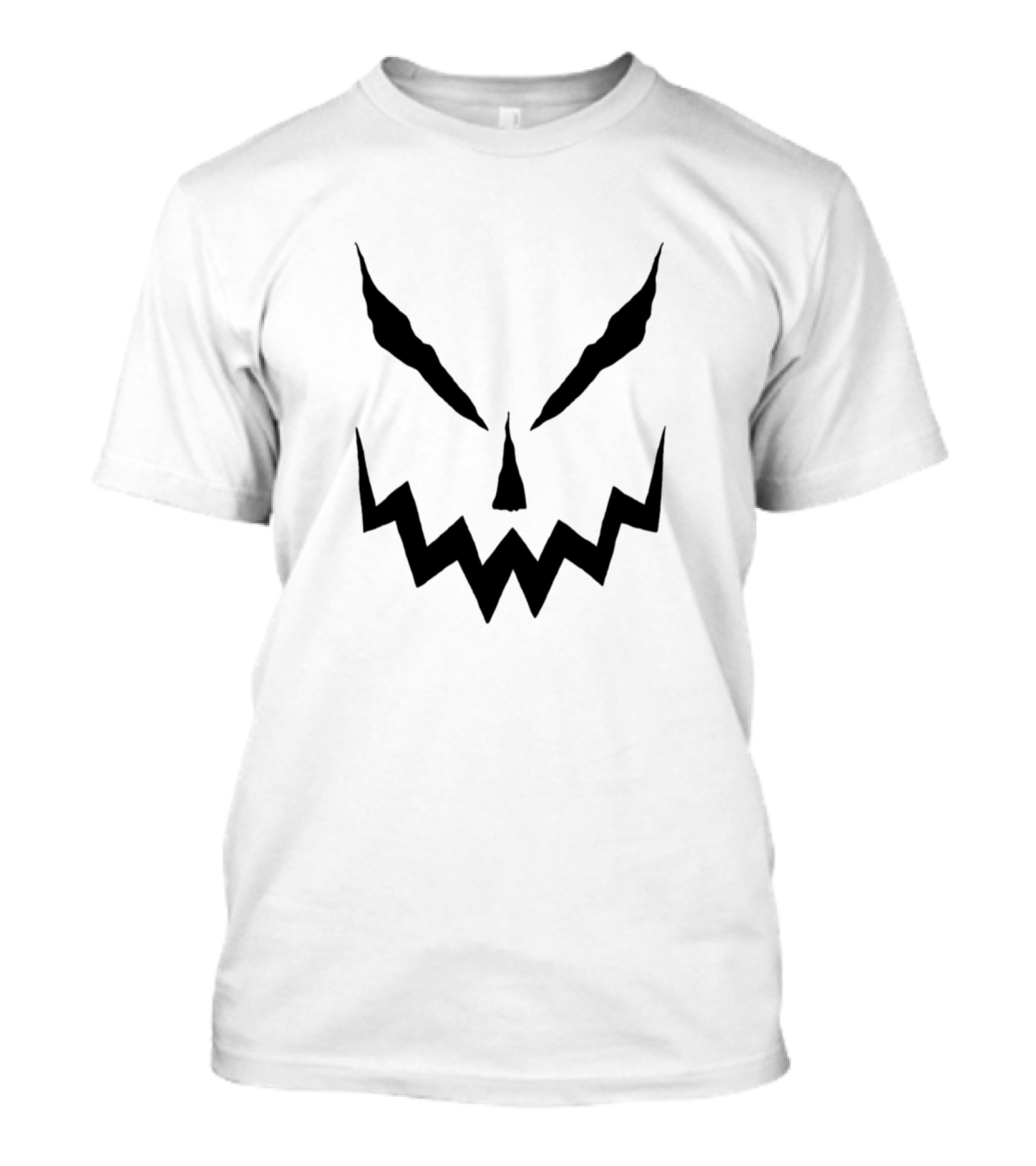 Halloween Scary Pumpkin Face With Spooky Eyes And Jagged Smile For October Frights T-Shirt