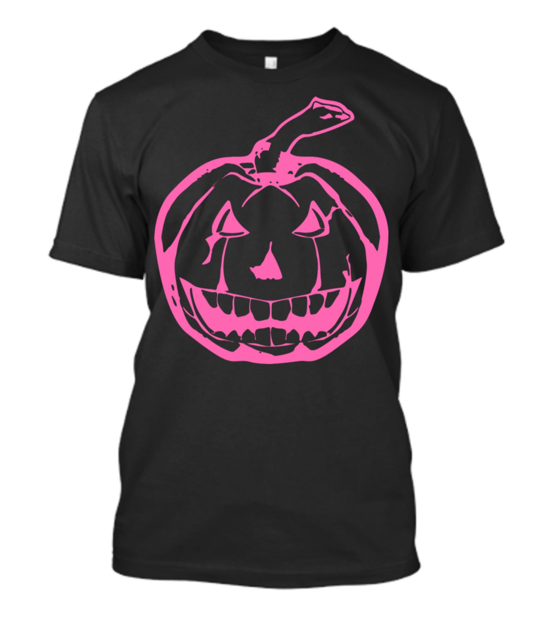 Pink Halloween Pumpkin Jack-O'-Lantern T-Shirt