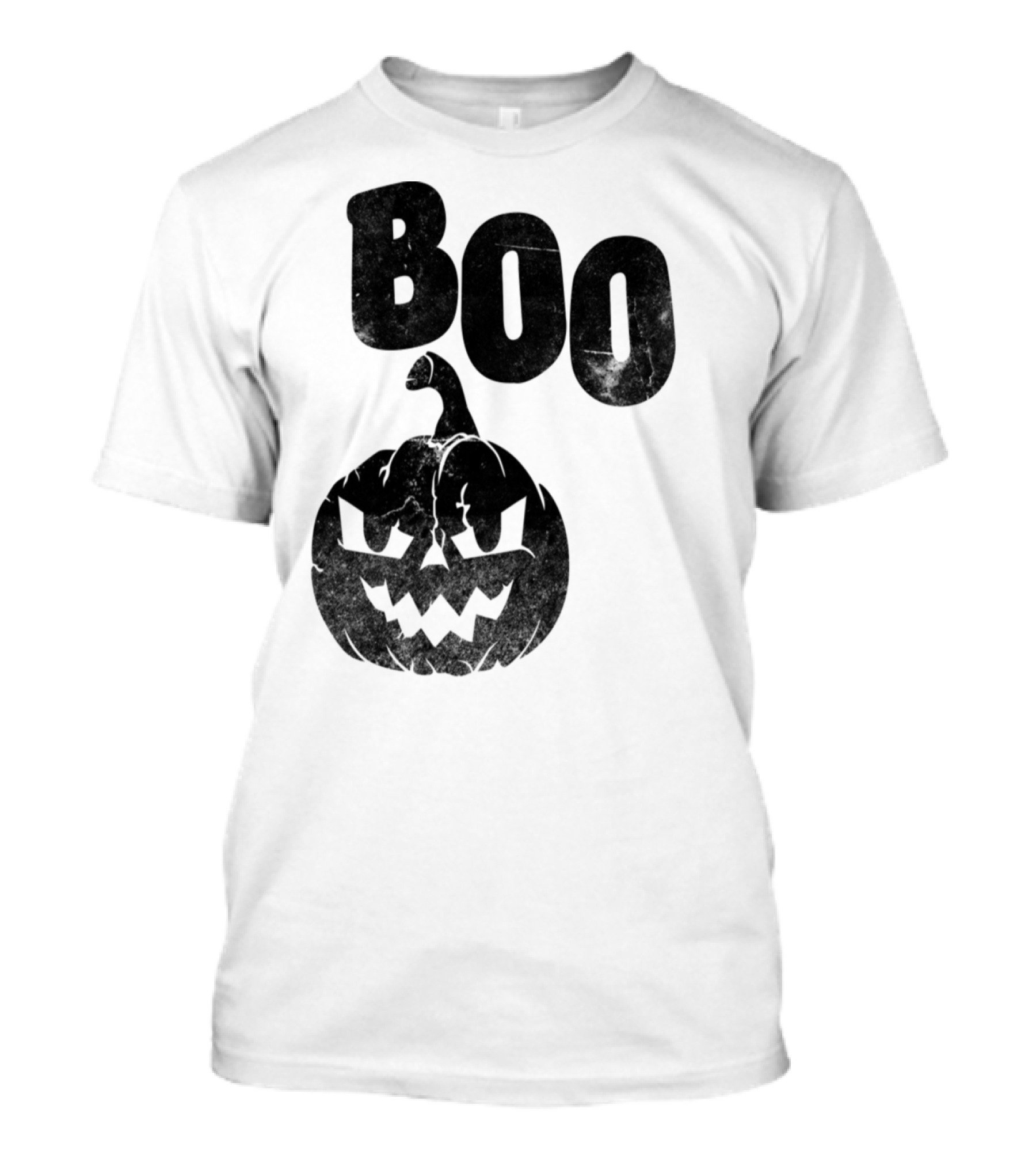 Boo Pumpkin With Spooky Jack-O'-Lantern Face T-Shirt