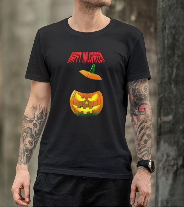 Happy Halloween Pumpkin Skull Jack-o'-Lantern With Skull Inside T-Shirt