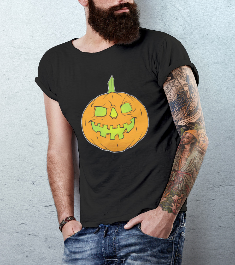Halloween Pumpkin Lantern Jack-O'-Lantern Glow T-Shirt