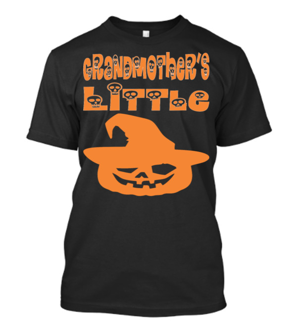 Grandmother's Little Pumpkin Halloween Skull Jack-O'-Lantern Hat T-Shirt