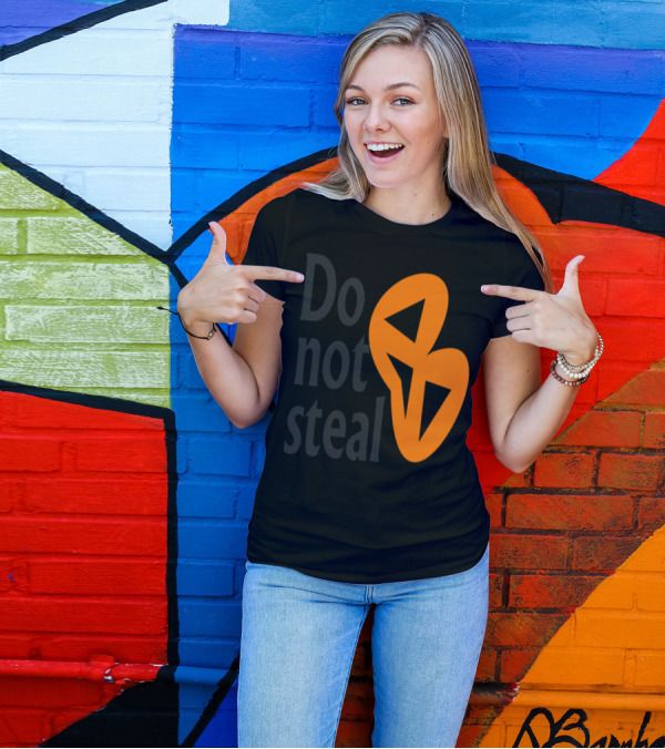 Do Not Steal Pumpkin Face With Abstract Jack-o'-Lantern T-Shirt