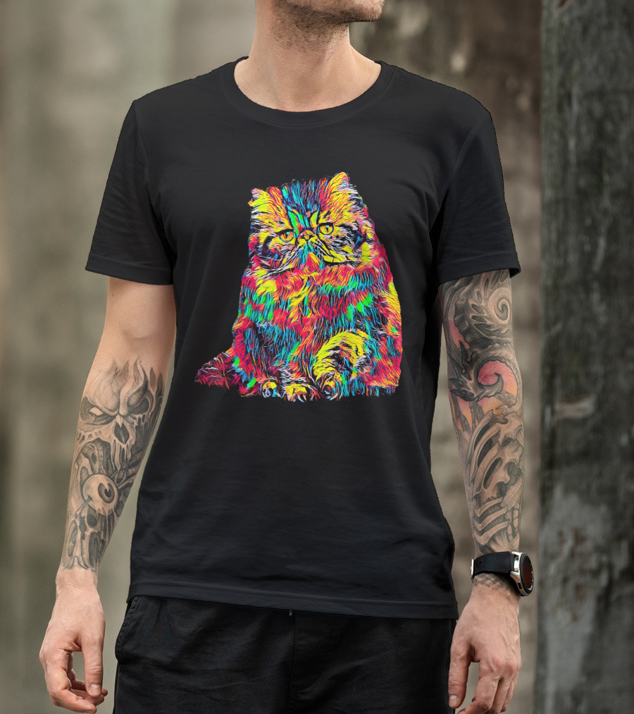 Testing Colorful Cat T-Shirt