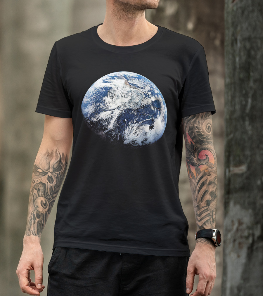Planet Earth View From Apollo 8 Space Mission T-Shirt