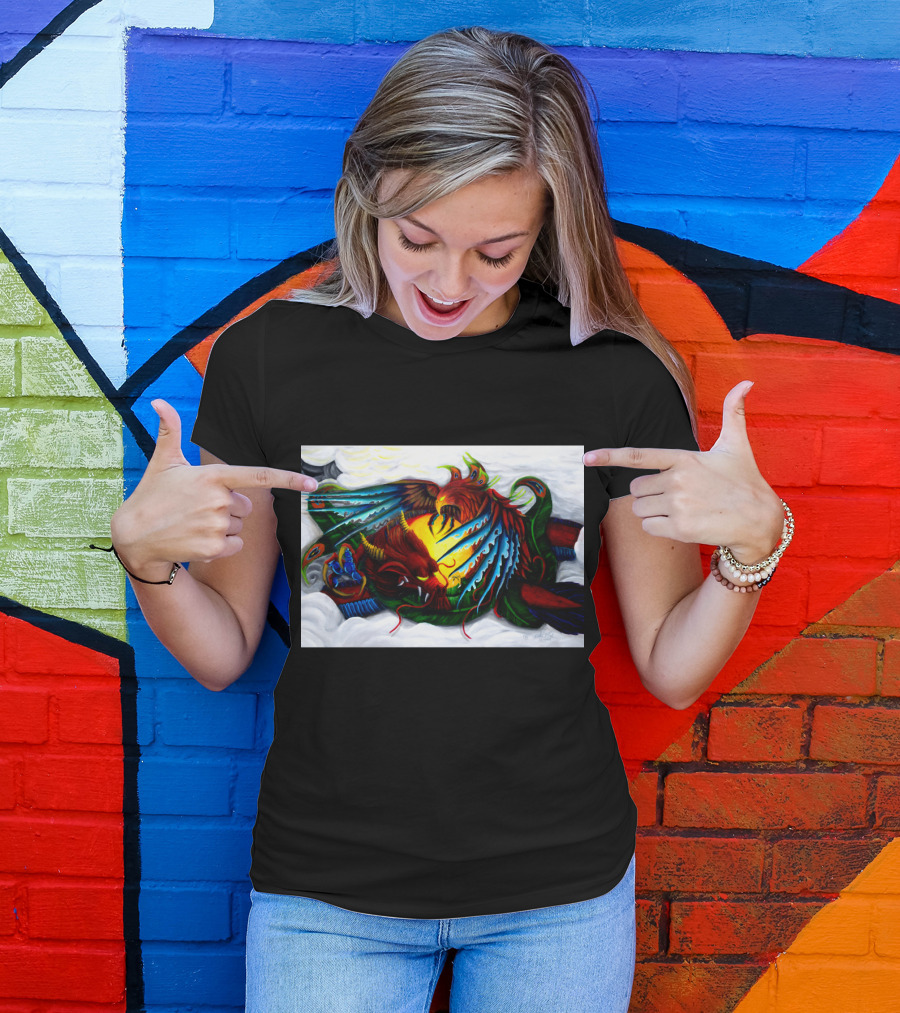 New Arise Dragon And Phoenix Mythical Encounter T-Shirt