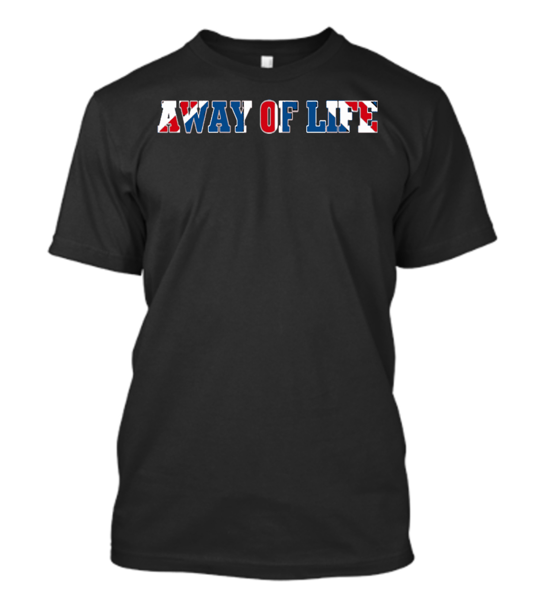 AWAY OF LIFE BRITISH COOL UNION JACK TYPOGRAPHY T-Shirt