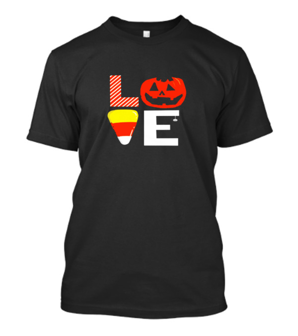 Halloween Love Pumpkin Candy Corn T-Shirt