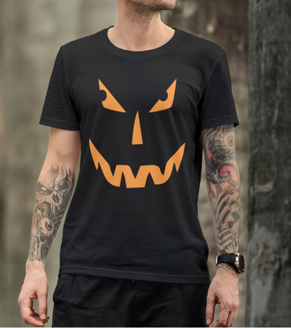 Halloween Pumpkin Smile Face Jack O'Lantern T-Shirt